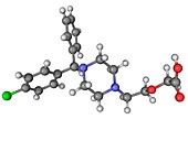 Cetirizine antihistamine molecule