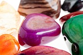 Assortment of semiprecious gemstone