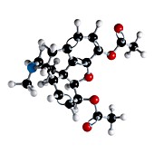 Heroin drug molecule