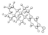 Oestradiol hormone molecule