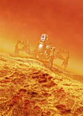 Mars exploration,conceptual artwork
