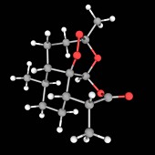 Artemisinin drug molecule