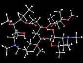 Azithromycin drug molecule