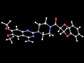 Doxazosin drug molecule