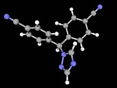 Letrozole drug molecule