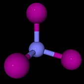 Nitrogen triiodide molecule