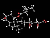 Pravastatin drug molecule
