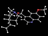 Quinine drug molecule