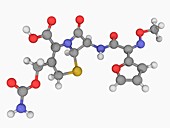 Cefuroxime drug molecule
