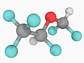 Desflurane molecule