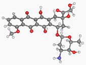 Doxorubicin drug molecule