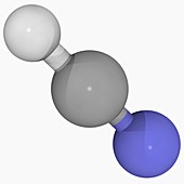 Hydrogen cyanide molecule
