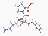 Lisinopril drug molecule