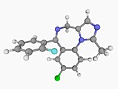 Midazolam drug molecule