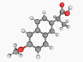 Naproxen drug molecule