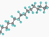 Polytetrafluoroethylene PTFE molecule