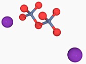 Potassium dichromate molecule