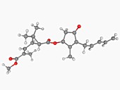 Pyrethrin II insecticide molecule