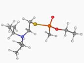 VX nerve agent molecule