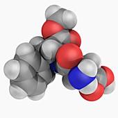 Aspartame molecule