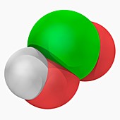 Chlorous acid molecule