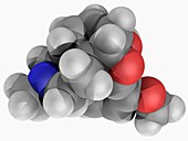 Codeine drug molecule