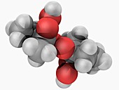 Methyl ethyl ketone peroxide molecule