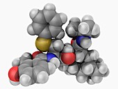 Nelfinavir drug molecule