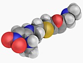 Ranitidine drug molecule