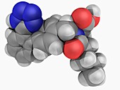 Valsartan drug molecule