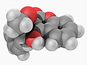 Warfarin drug molecule