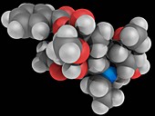 Aconitine poison molecule