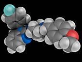 Astemizole drug molecule