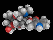 Batrachotoxin poison molecule