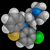 Chlorpromazine drug molecule