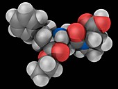 Enalapril drug molecule