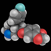 Paroxetine drug molecule
