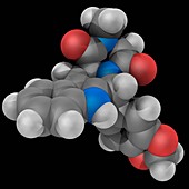 Tadalafil drug molecule
