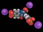 Tartrazine molecule