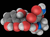 Tetracycline drug molecule
