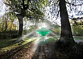 UFO landing on Earth