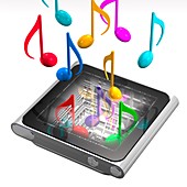 Digital music player,artwork