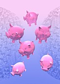 Swine flu,conceptual artwork