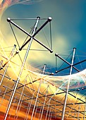 HAARP antenna array,artwork