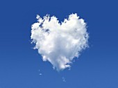Heart-shaped cloud,artwork