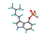 Psilocybin drug molecule