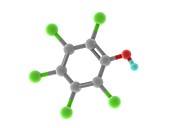 Pentachlorophenol molecule