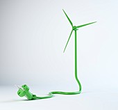 Green energy,conceptual artwork