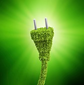 Green energy,conceptual artwork