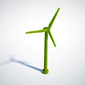 Wind turbine,conceptual artwork